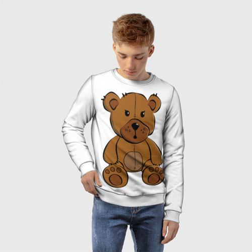 Детский свитшот 3D Плюшевый медвежонок, цвет 3D печать - фото 3