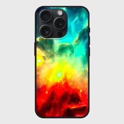 Чехол силиконовый для Apple iPhone 15 Pro Мax матовый Космос