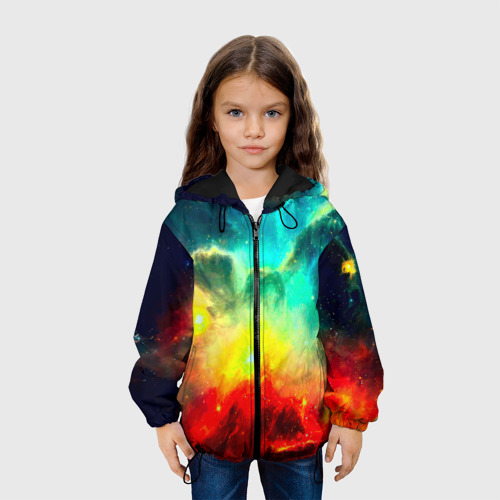 Детская куртка 3D Космос, цвет черный - фото 4