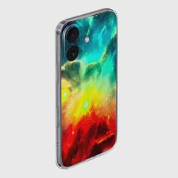 Чехол для iPhone 16 силиконовый с защитой камеры Космос - фото 2