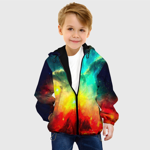Детская куртка 3D Космос, цвет черный - фото 3