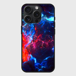 Чехол силиконовый для Apple iPhone 15 Pro матовый Космос