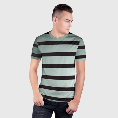 Мужская футболка 3D Slim Полосы - фото 3