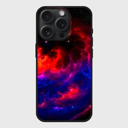 Чехол силиконовый для Apple iPhone 15 Pro Мax матовый Космос