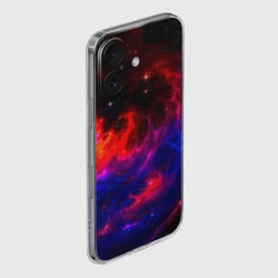 Чехол для iPhone 16 силиконовый с защитой камеры Космос - фото 2