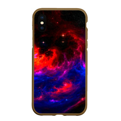 Чехол для iPhone XS Max матовый Космос