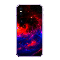 Чехол для iPhone XS Max матовый Космос