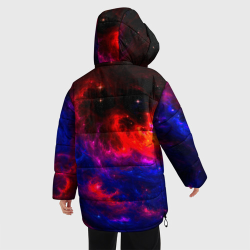 Женская зимняя куртка Oversize Космос, цвет черный - фото 4