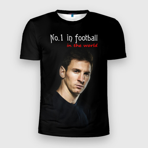 Мужская футболка 3D Slim No.1 in football in the world, цвет 3D печать