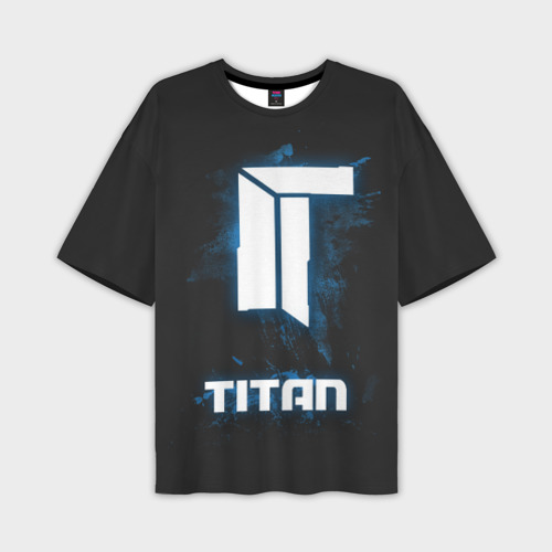 Мужская футболка oversize 3D Titan, цвет 3D печать