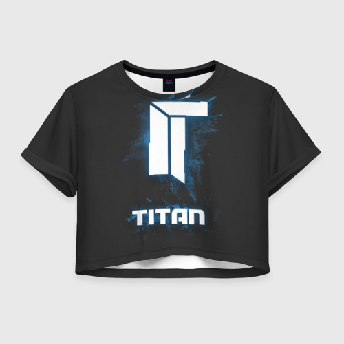 Женская футболка Crop-top 3D Titan