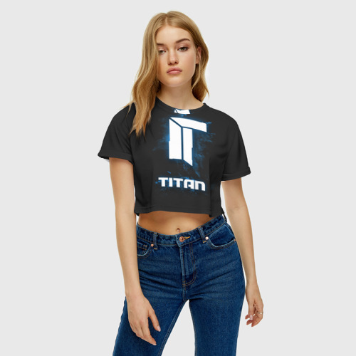 Женская футболка Crop-top 3D Titan - фото 4