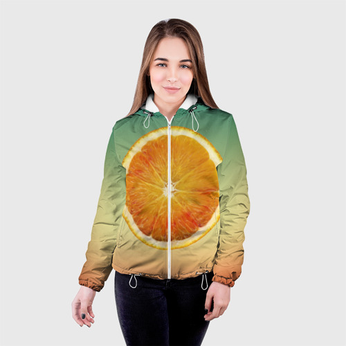Женская куртка 3D Апельсиновый рай - фото 3