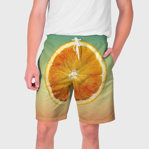 Мужские шорты 3D Апельсиновый рай, цвет 3D печать