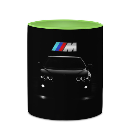 Кружка с полной запечаткой BMW, цвет белый + светло-зеленый - фото 4