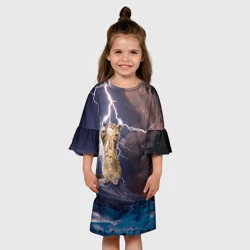 Детское платье 3D Кот и молния - фото 2