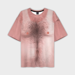 Мужская футболка oversize 3D Загорелый торс