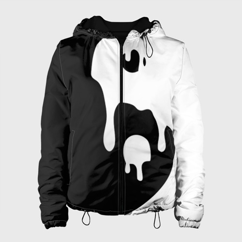 Женская куртка 3D Инь Янь, цвет черный