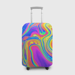 Чехол для чемодана 3D Цветные разводы