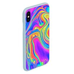 Чехол для iPhone XS Max матовый Цветные разводы - фото 2