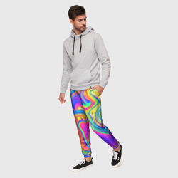 Мужские брюки 3D Цветные разводы - фото 2