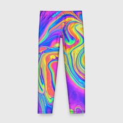Детские леггинсы 3D Цветные разводы