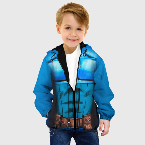 Детская куртка 3D Капитан Казахстан, цвет черный - фото 3