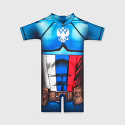 Детский купальный костюм 3D Капитан Россия