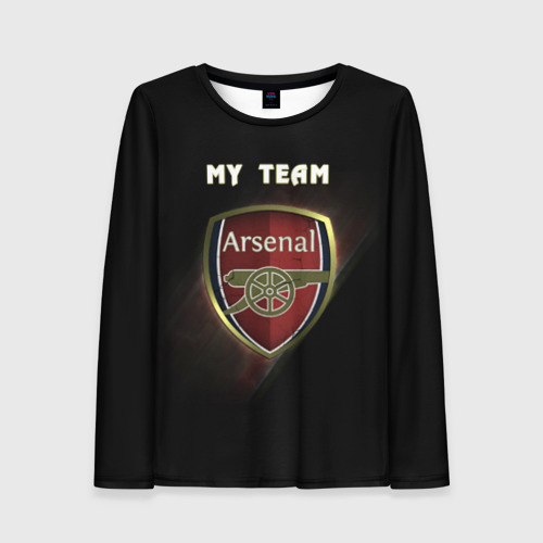 Женский лонгслив 3D My team Arsenal, цвет 3D печать