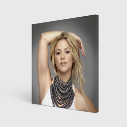 Шакира - металлическое ожерелье – Холст квадратный с принтом купить