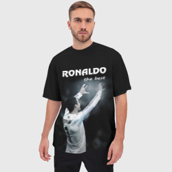 Мужская футболка oversize 3D Ronaldo the best - фото 2