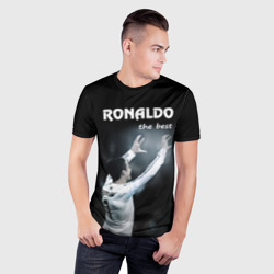 Мужская футболка 3D Slim Ronaldo the best - фото 2