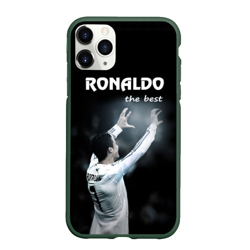 Чехол для iPhone 11 Pro матовый Ronaldo the best, цвет темно-зеленый