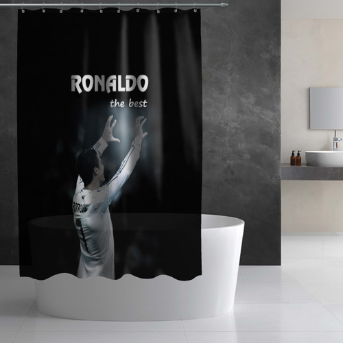 Штора 3D для ванной Ronaldo the best - фото 3