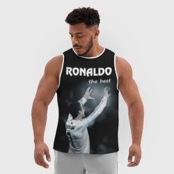 Мужская спортивная майка 3D Ronaldo the best - фото 2