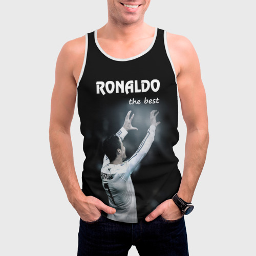 Мужская майка 3D Ronaldo the best, цвет 3D печать - фото 3