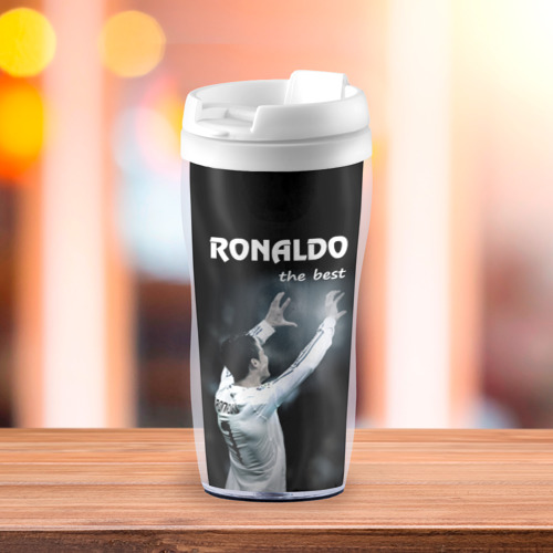 Термокружка-непроливайка Ronaldo the best, цвет белый - фото 3