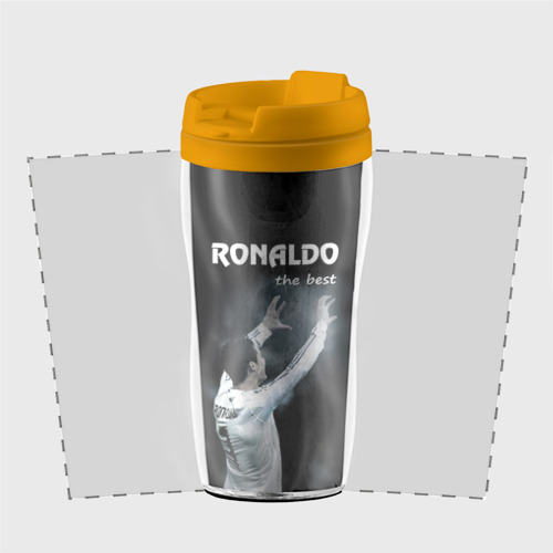 Термокружка-непроливайка Ronaldo the best, цвет желтый - фото 2