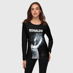 Женский лонгслив 3D Ronaldo the best - фото 2