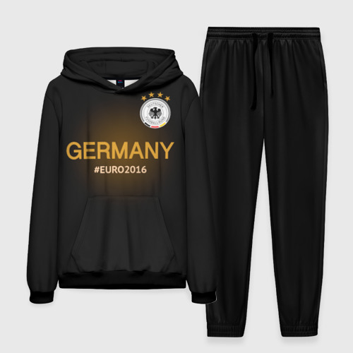 Мужской костюм с толстовкой 3D Сборная Германии 2016, цвет черный