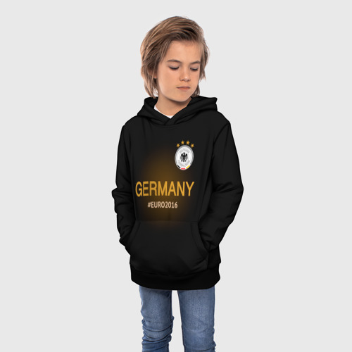Детская толстовка 3D Сборная Германии 2016, цвет черный - фото 3