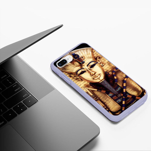 Чехол для iPhone 7Plus/8 Plus матовый Фараон Хатшепсут, цвет светло-сиреневый - фото 5