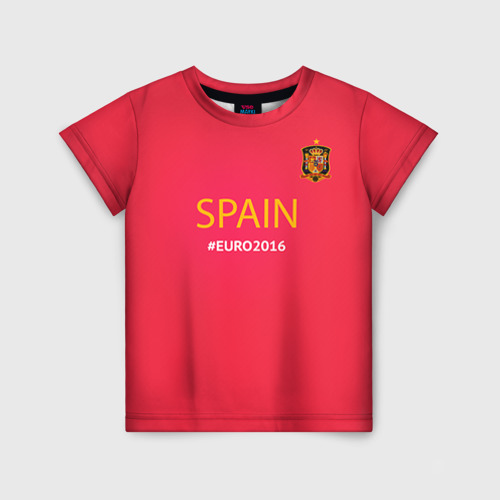 Детская футболка 3D Сборная Испании 2016, цвет 3D печать