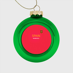 Сборная Испании 2016 – Стеклянный ёлочный шар с принтом купить