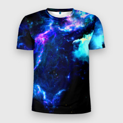 Космос – Мужская футболка 3D Slim с принтом купить со скидкой в -9%