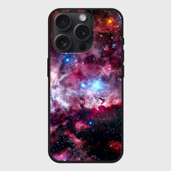 Чехол силиконовый для Apple iPhone 15 Pro Мax матовый Космос