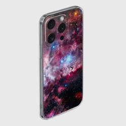 Чехол для iPhone 15 Pro силиконовый с защитой камеры Космос - фото 2
