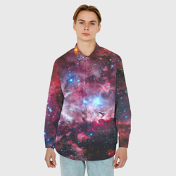 Мужская рубашка oversize 3D Космос - фото 2