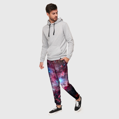 Мужские брюки 3D Космос, цвет 3D печать - фото 3