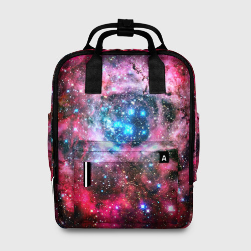 Женский рюкзак 3D с принтом Звезды, вид спереди #2